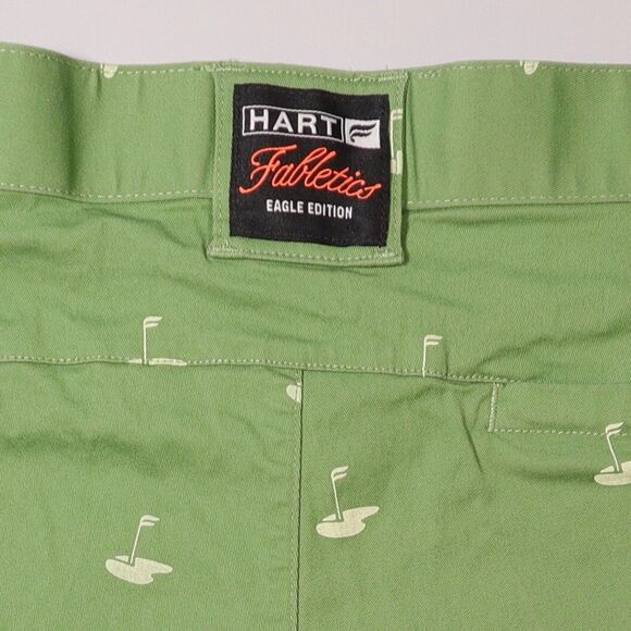 Fabletics x Hart Eagle Edition Green Golf Chino Performance Shorts Mens 34 x 8" - Picture 4 of 9